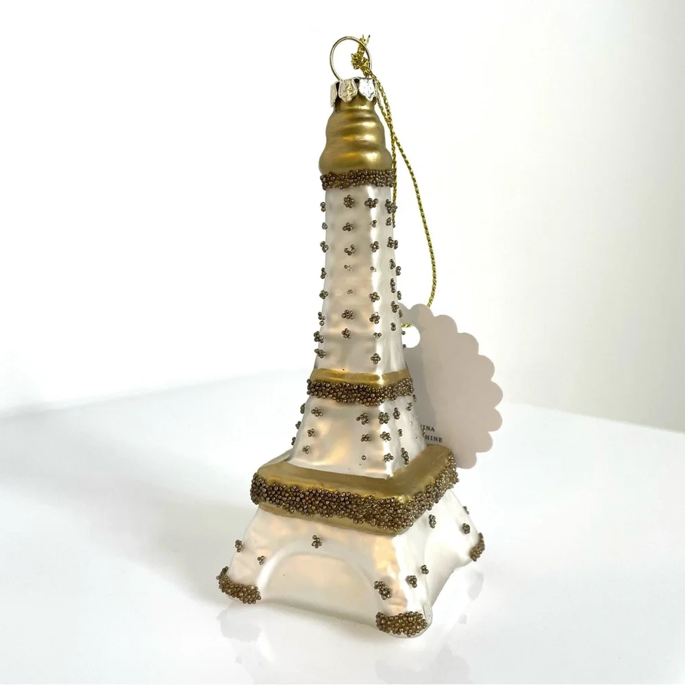Holiday | Collectors! NWT! Anthropologie Glass Eiffel Tower Paris Ornament Bulb